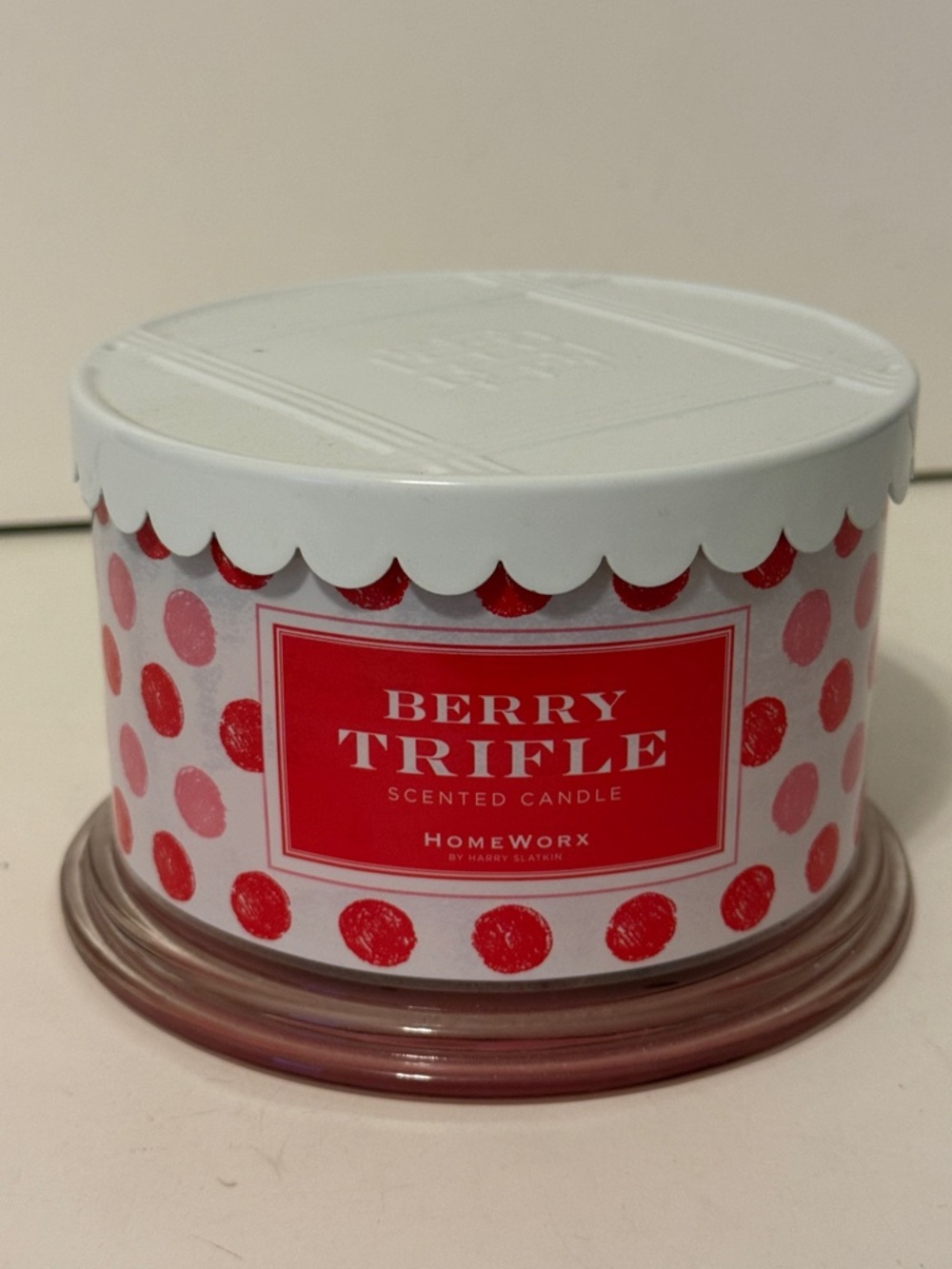 Homeworx 4 Wick Berry Trifle Scented Candle NEW
